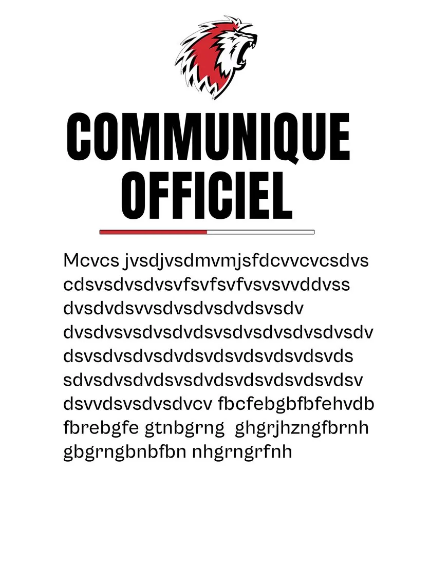 LHC, communiqué officiel