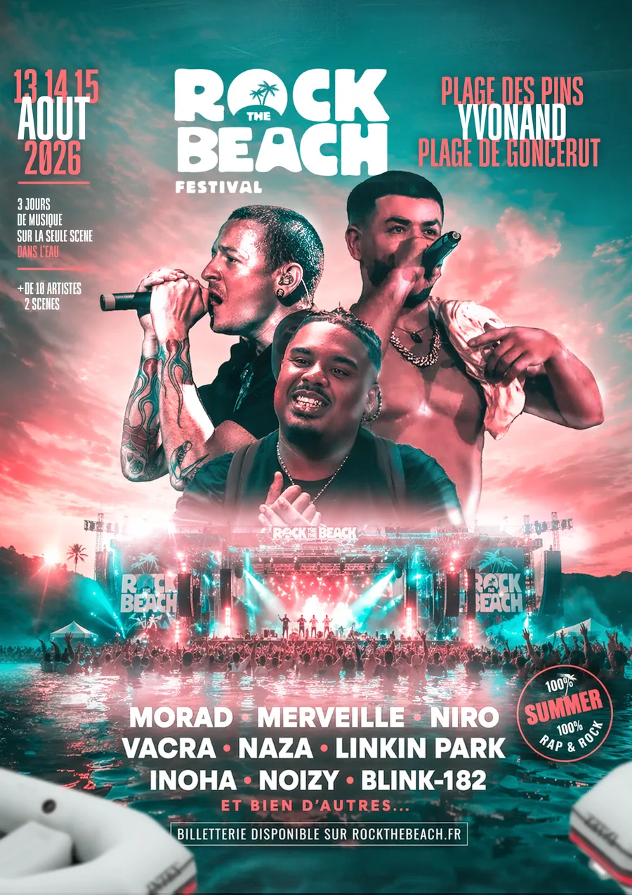 Affiche A3 du festival Rock The Beach