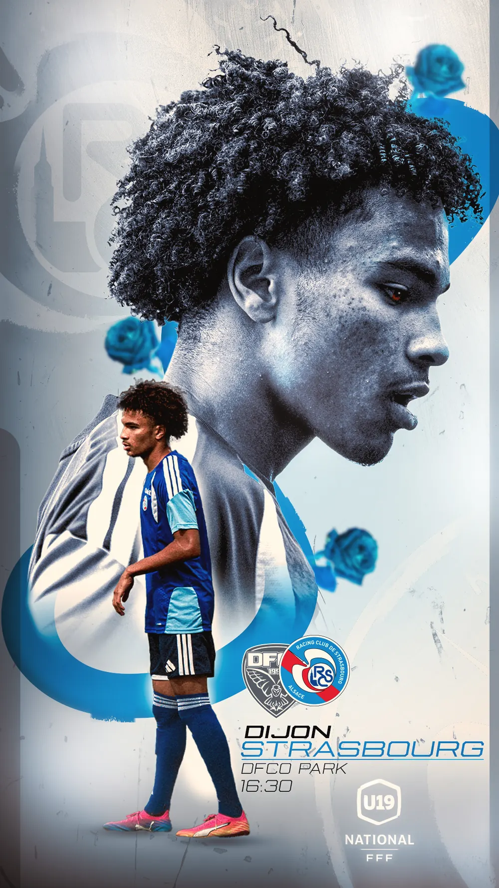Affiche de match Dijon contre Strasbourg, Nolaan Stifani